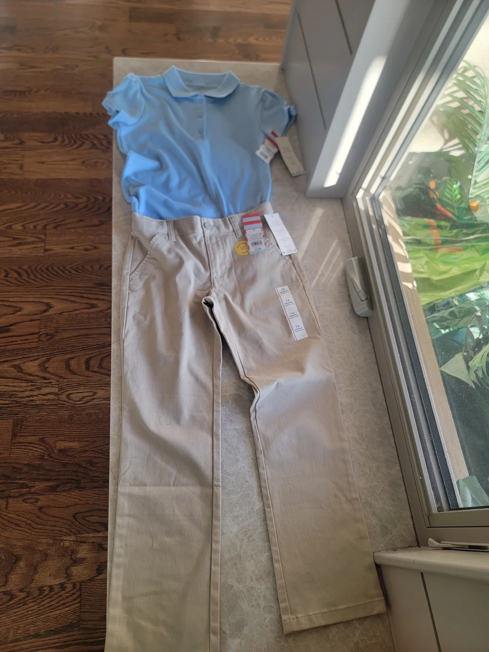 SET Of 2 Cat & Jack School Uniform, Shirt & Pants Size L(10/12) ($26)